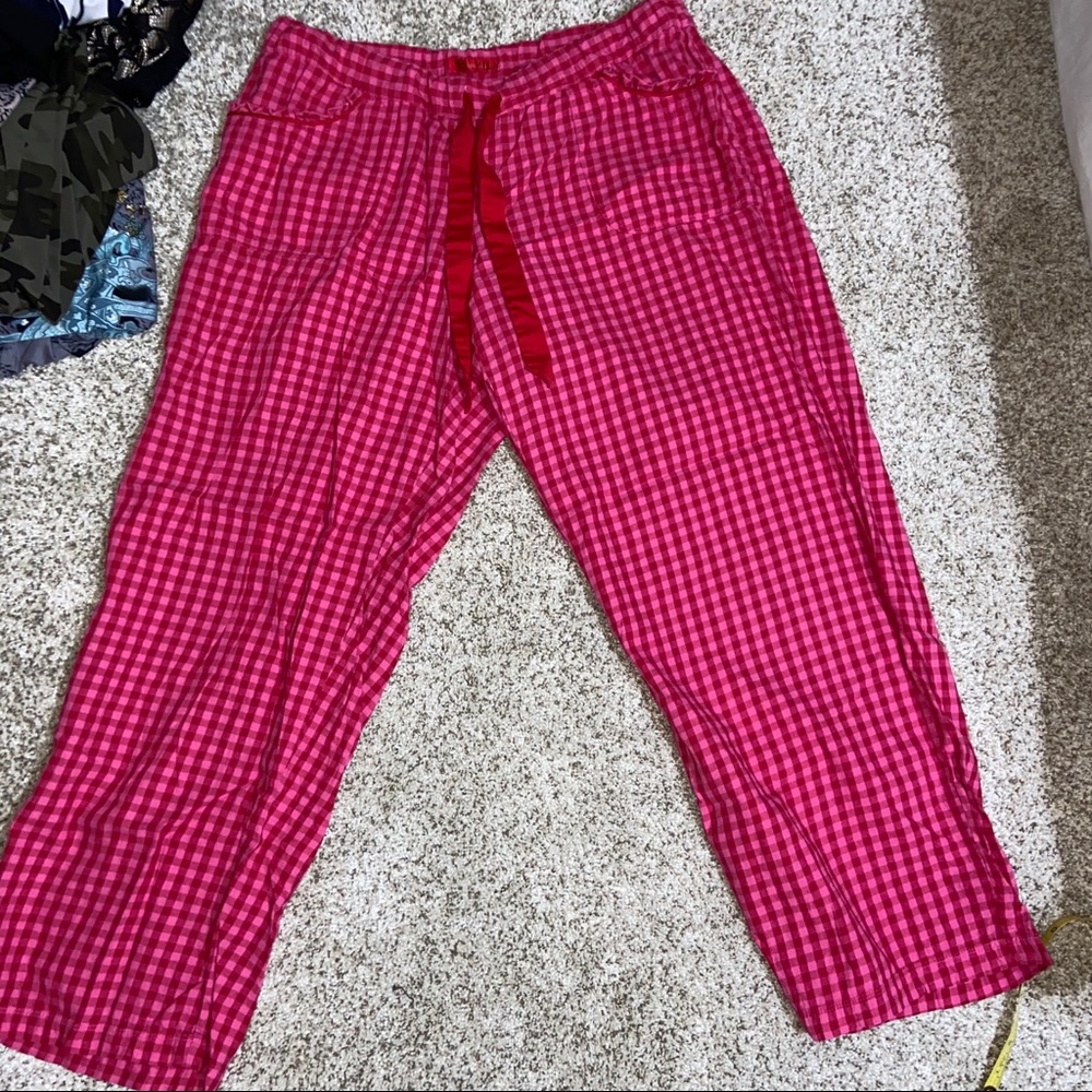 victoria secret women’s pink flannel pajama pants